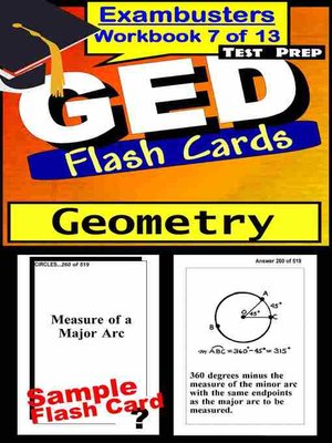 cover image of GED Test Geometry&#8212;Exambusters Flashcards&#8212;Workbook 7 of 13